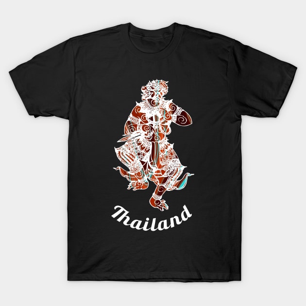 Thailand Hanuman Spiritual Good Fortune T-Shirt T-Shirt by VintCam